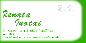 renata inotai business card